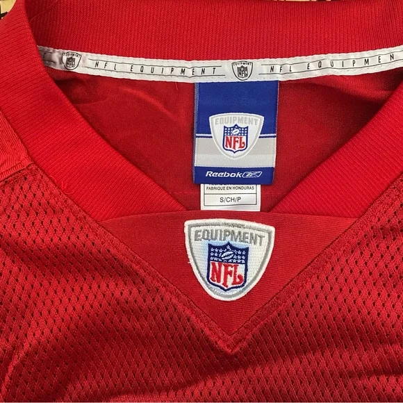 Reebok San Francisco 49ers Smith 11 Jersey Red NFL Mens Small S - Picture 4 of 8